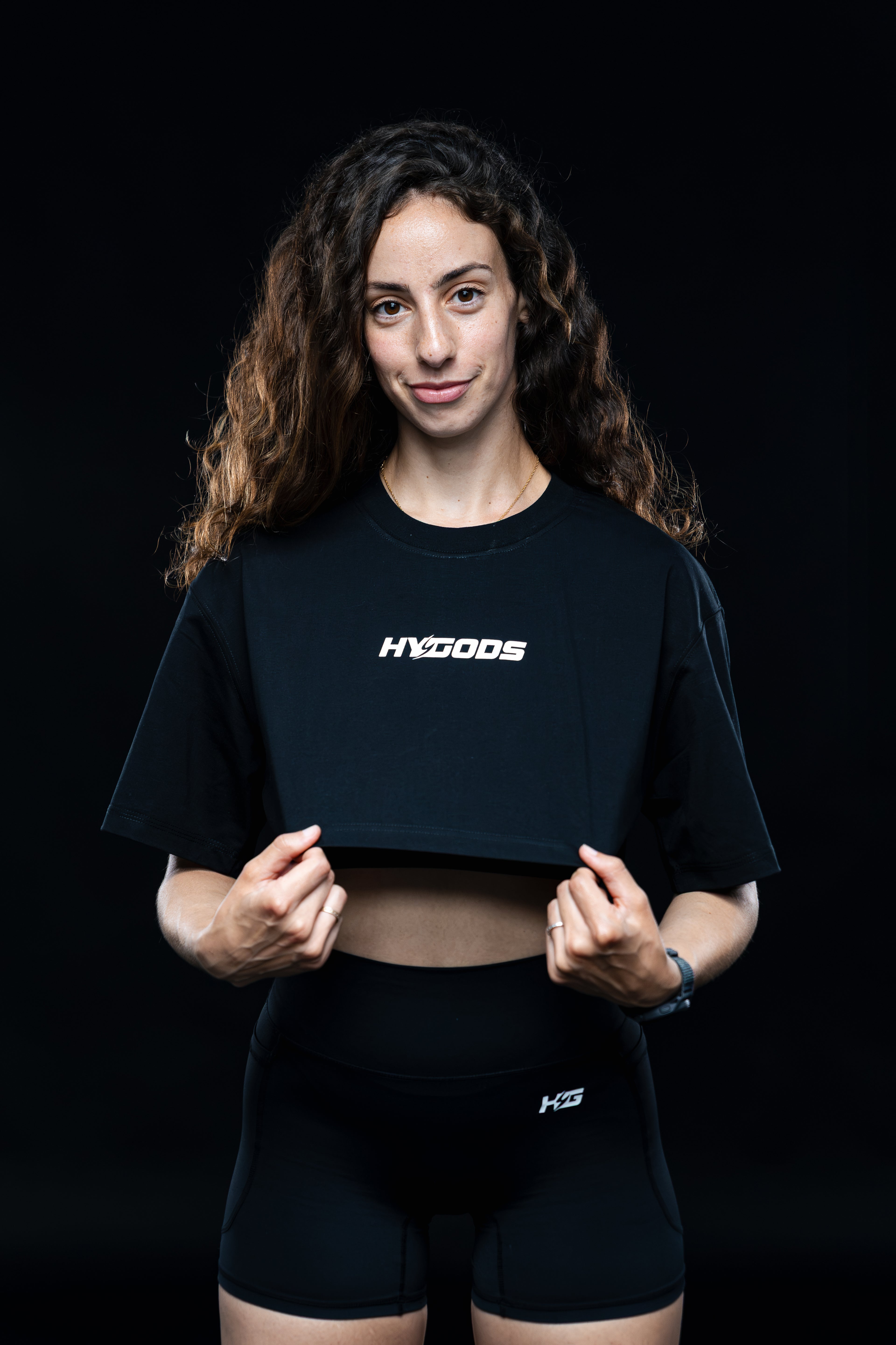 Crop Top Motion HYBRID DIVISION - Black