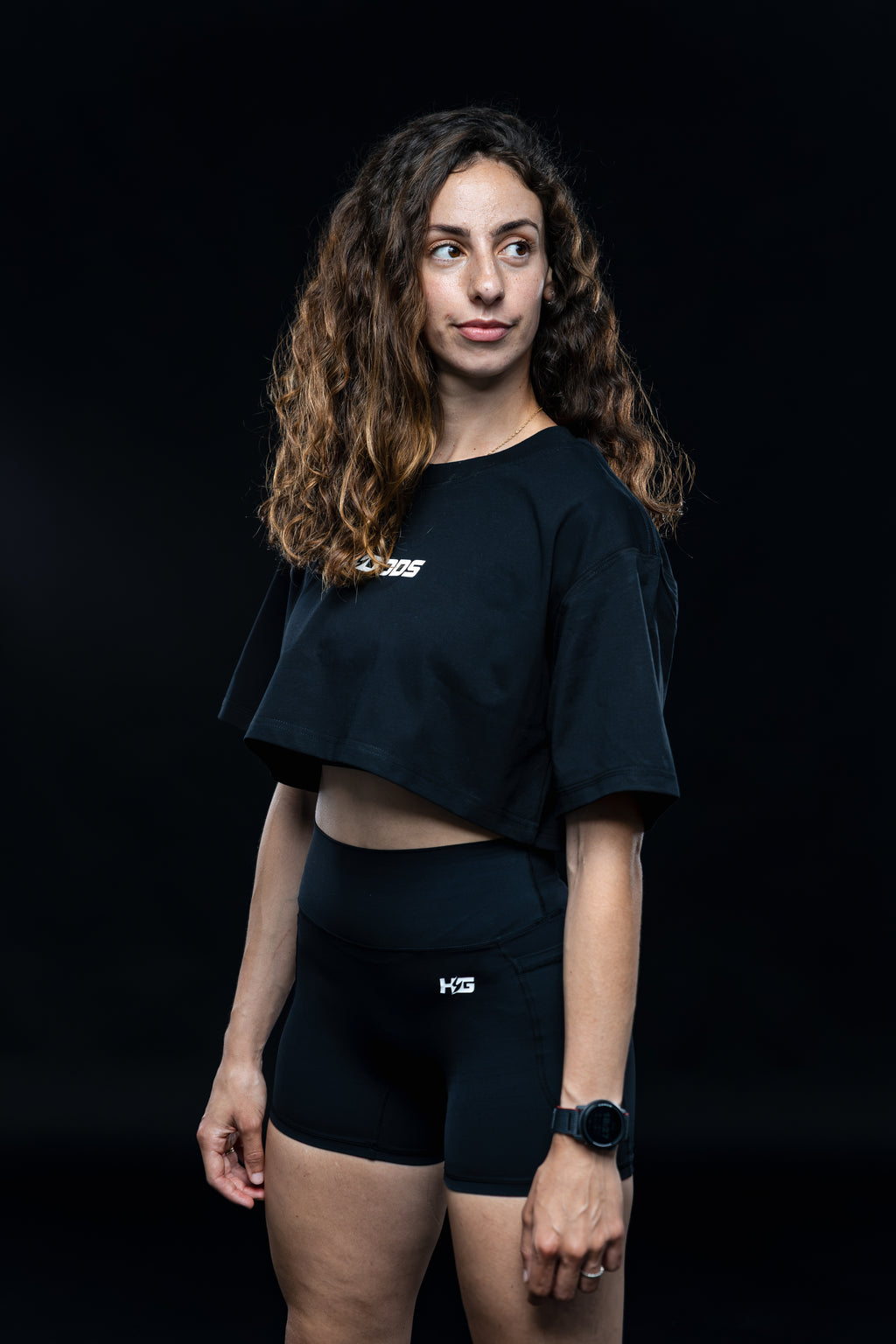 Crop Top Motion HYBRID DIVISION - Black