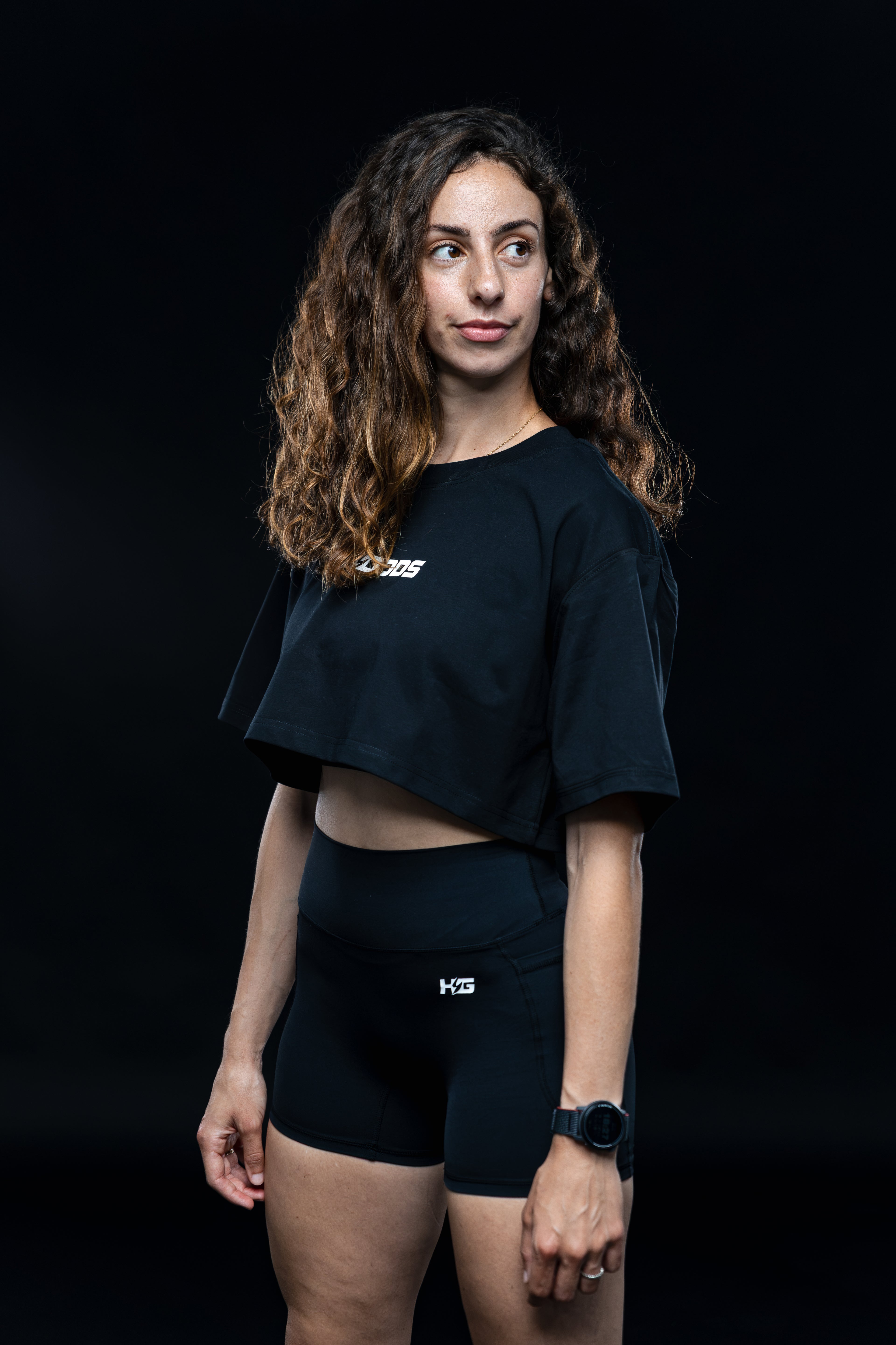 Crop Top Motion HYBRID DIVISION - Black
