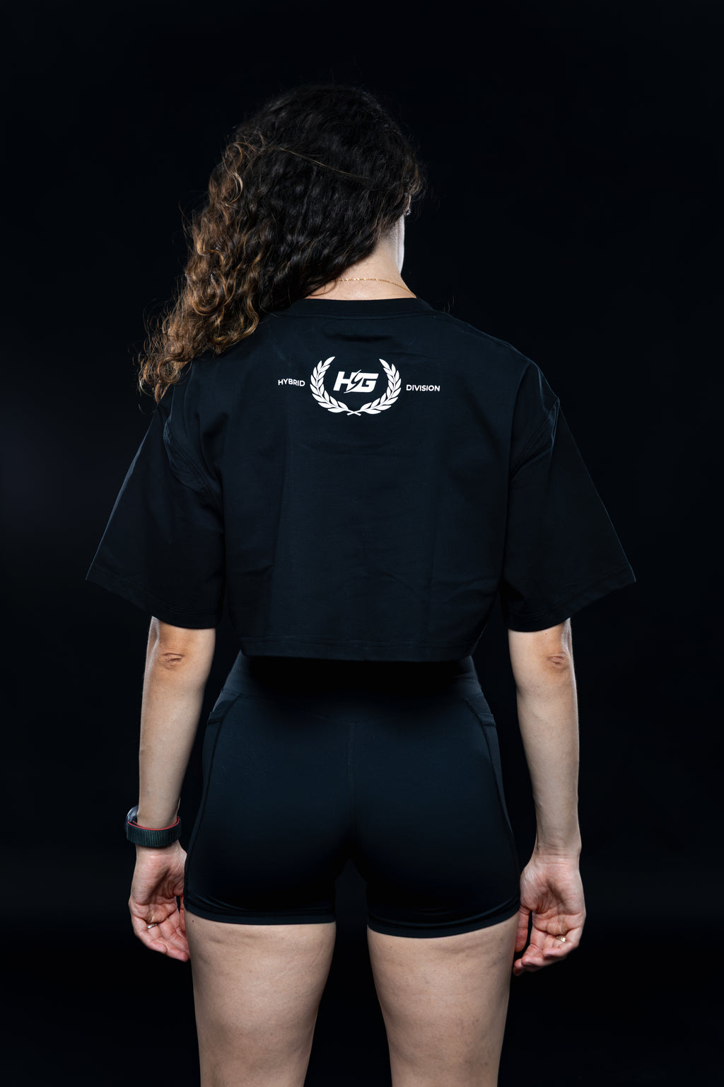 Crop Top Motion HYBRID DIVISION - Black
