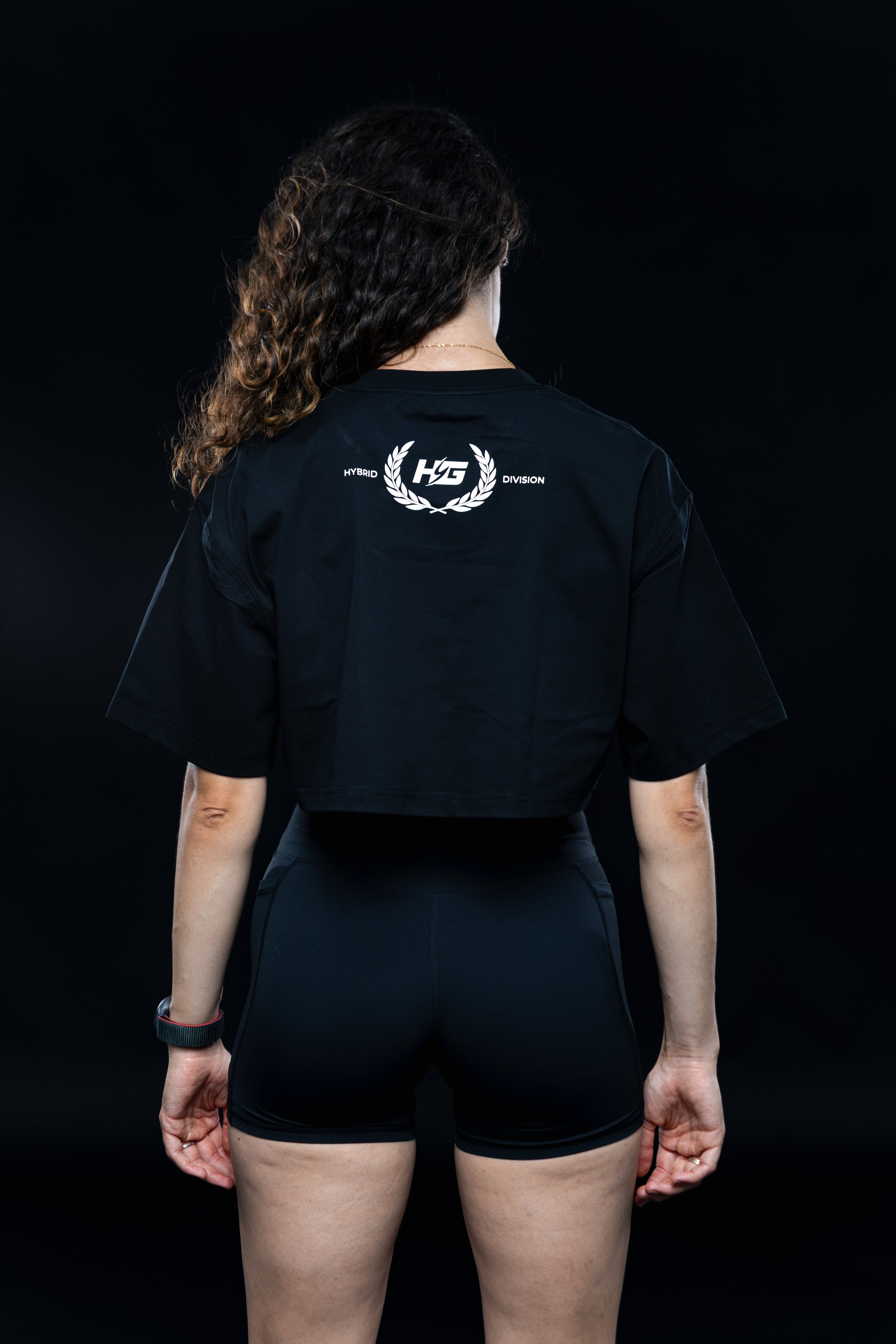 Crop Top Motion HYBRID DIVISION - Black