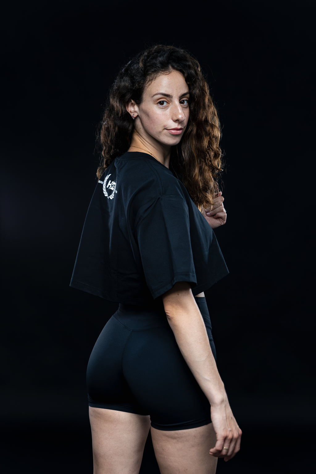 Crop Top Motion HYBRID DIVISION - Black