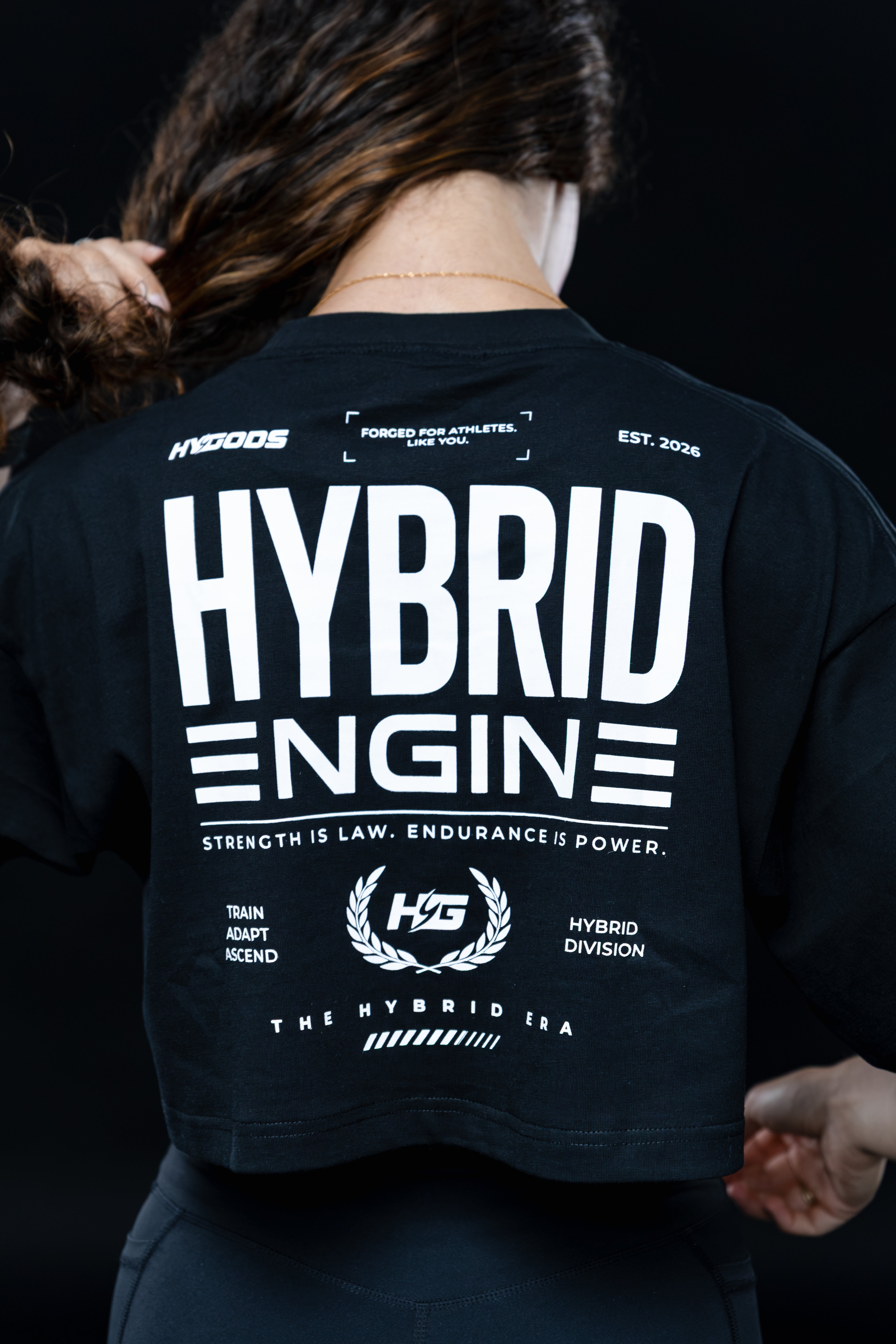Crop Top HYBRID ENGINE - Black