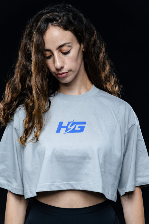 Crop Top HYBRID ENGINE - Grey