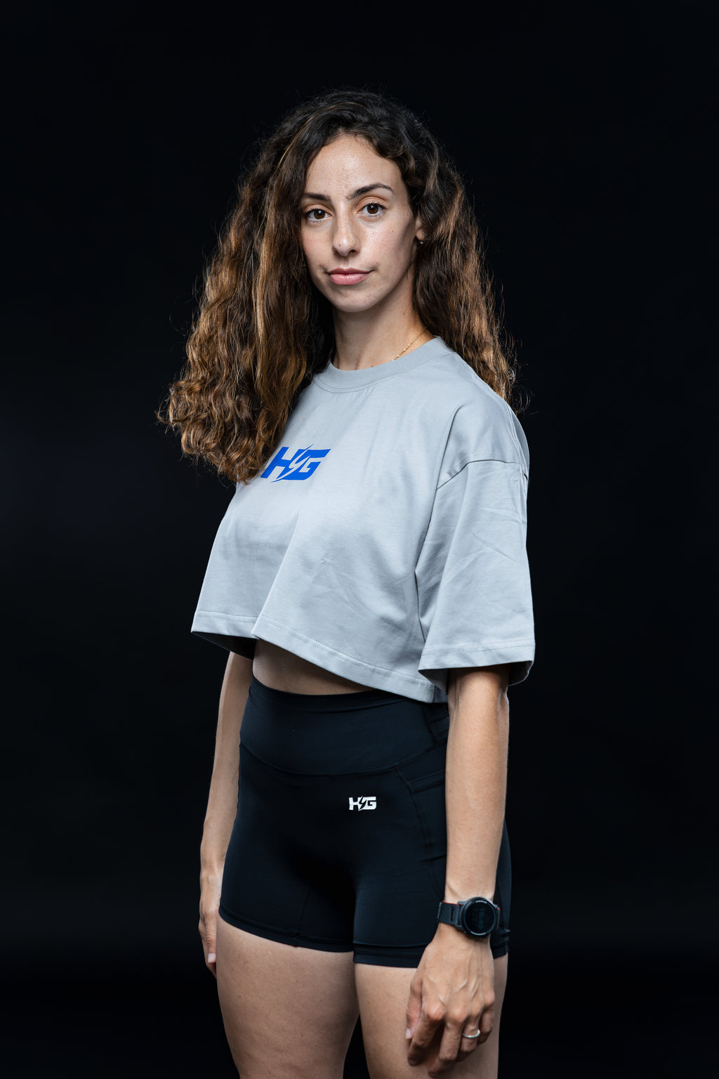 Crop Top HYBRID ENGINE - Grey