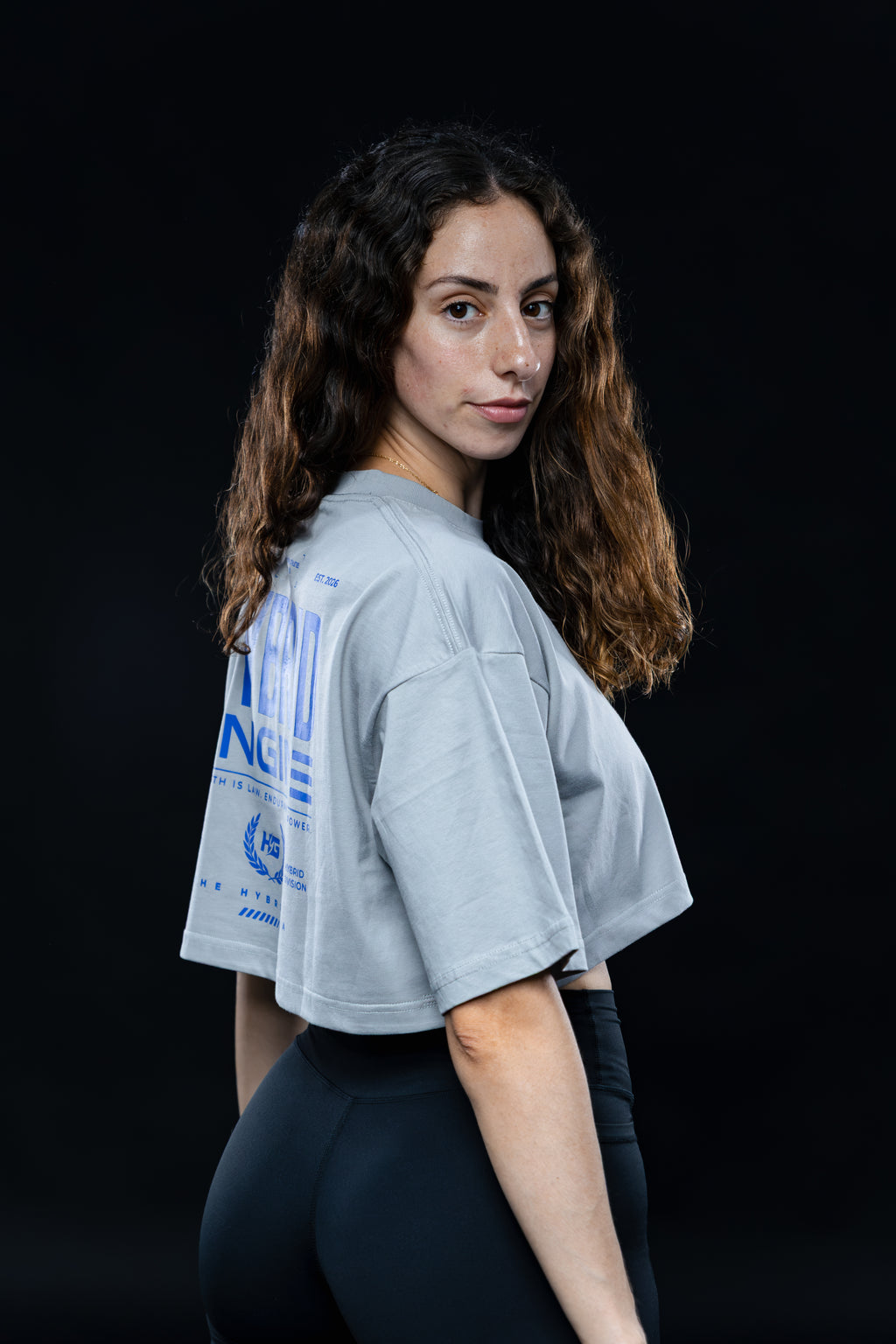 Crop Top HYBRID ENGINE - Grey