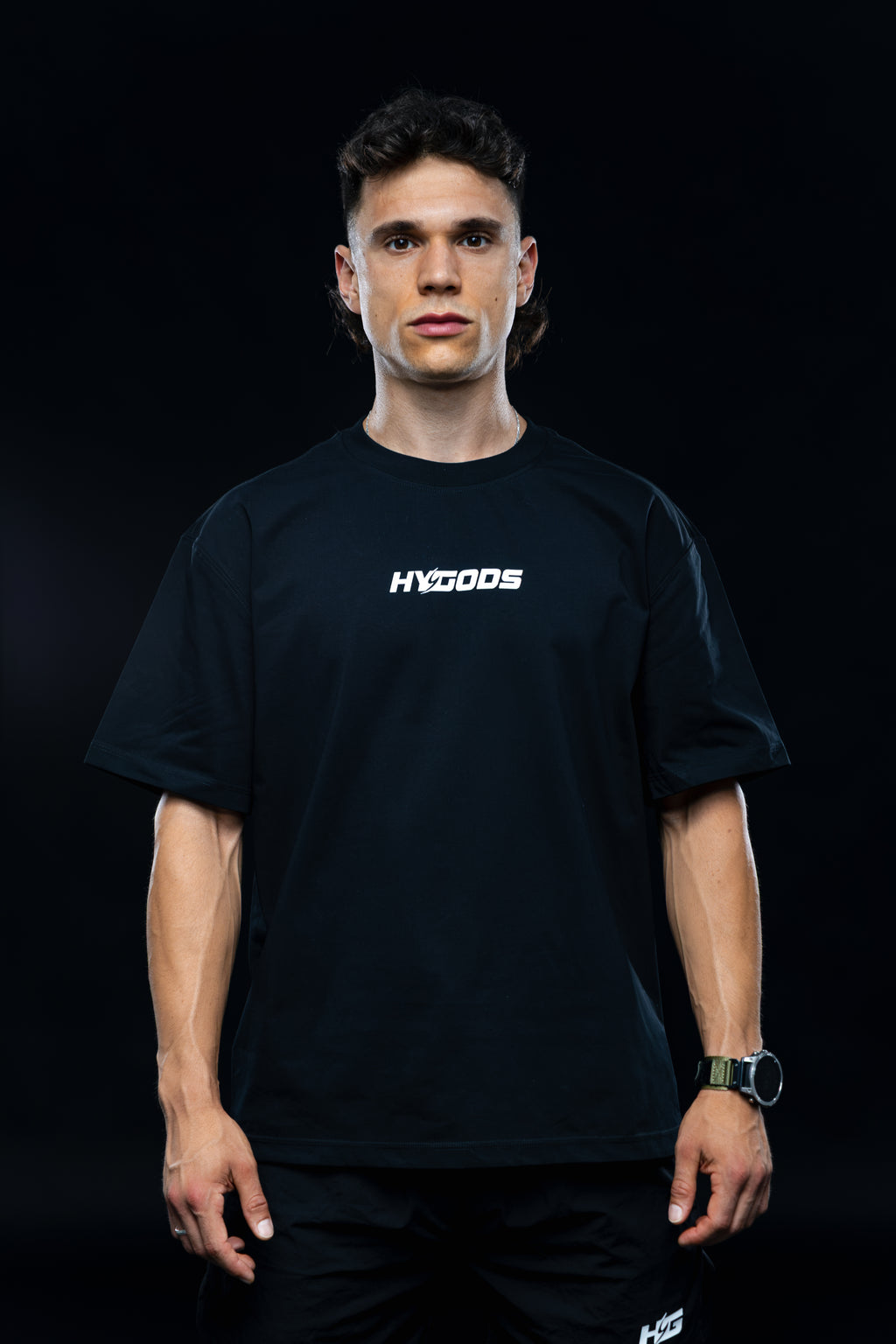 Oversize Motion HYBRID DIVISION - Black