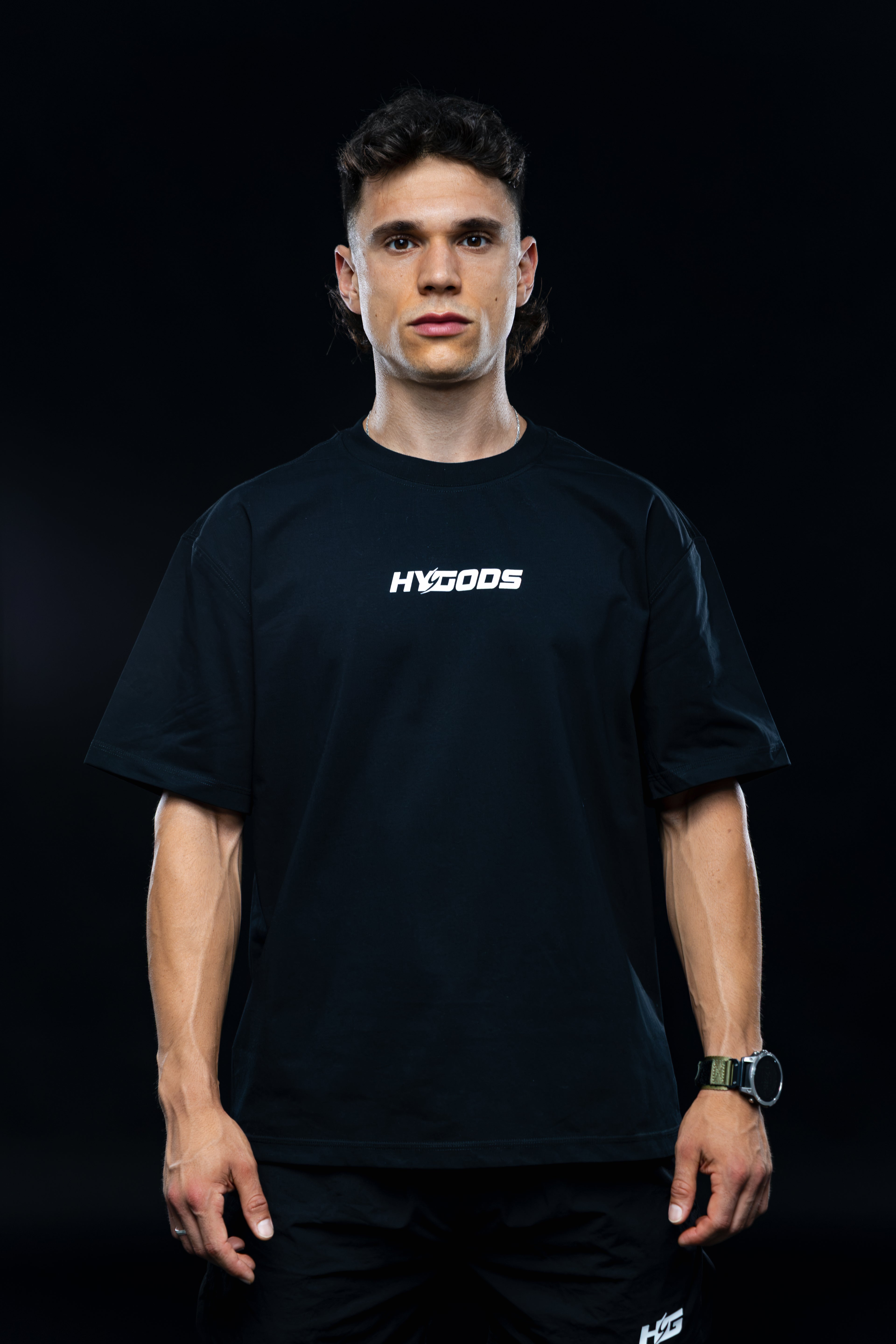 Oversize Motion HYBRID DIVISION - Black