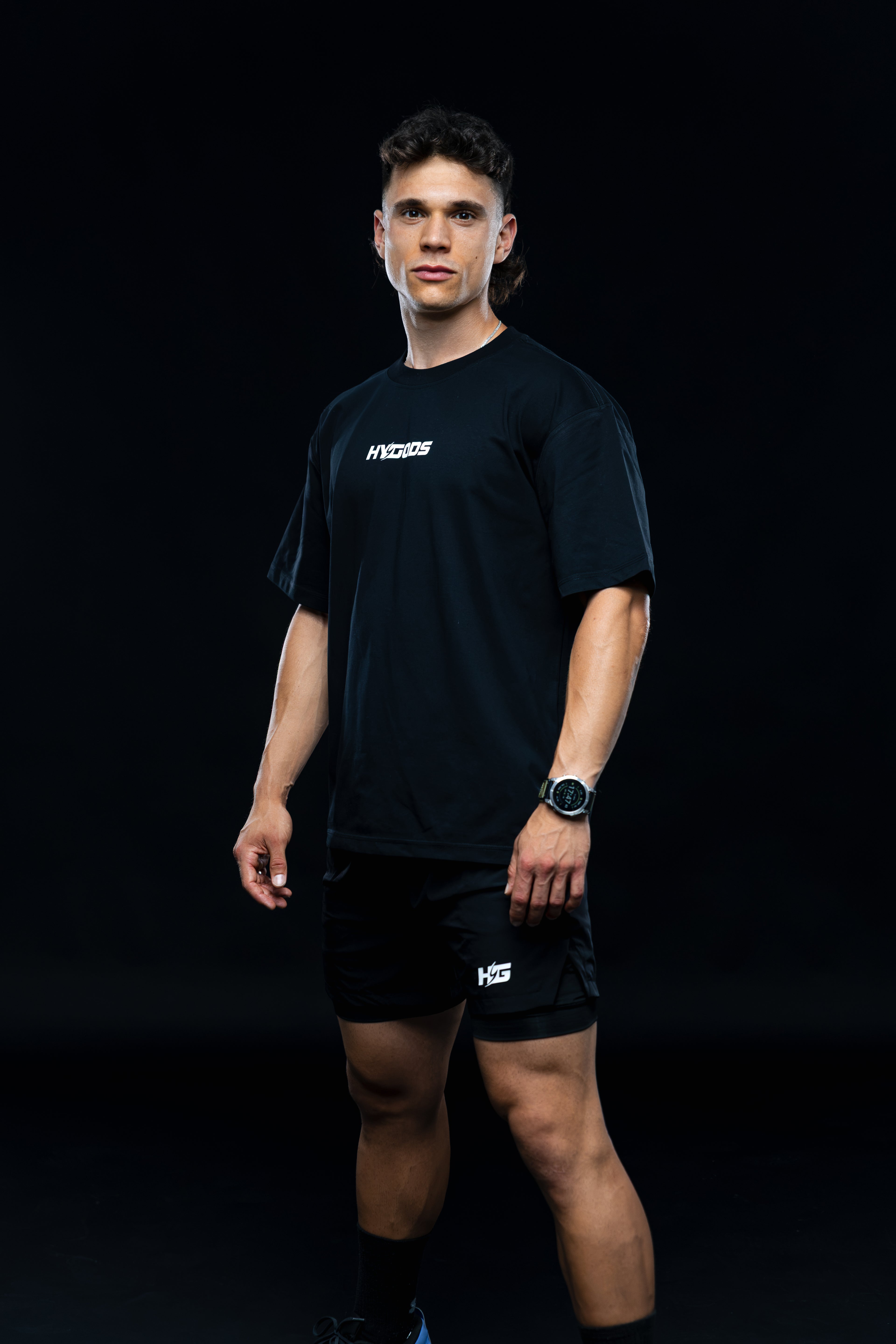 Oversize Motion HYBRID DIVISION - Black
